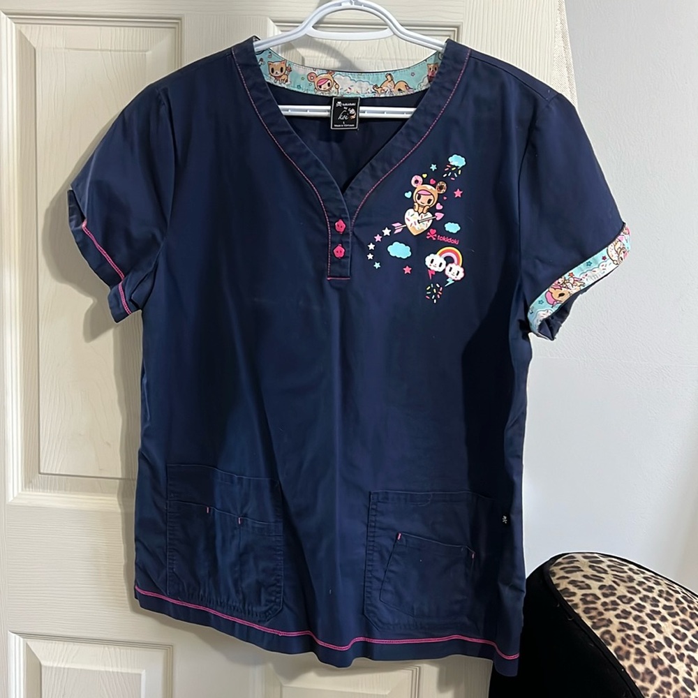 Koi scrub top